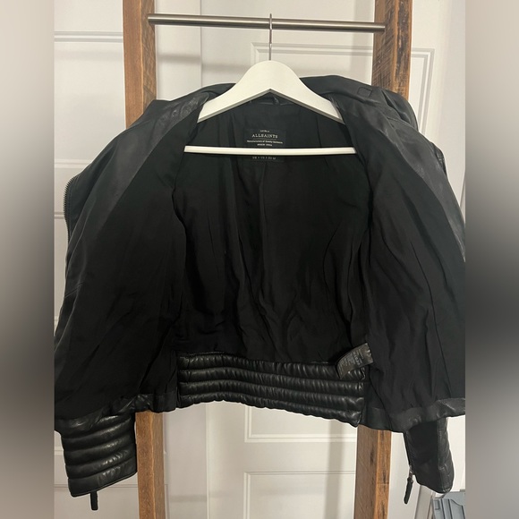 All saints Leather jacket xs/0 - Picture 5 of 10